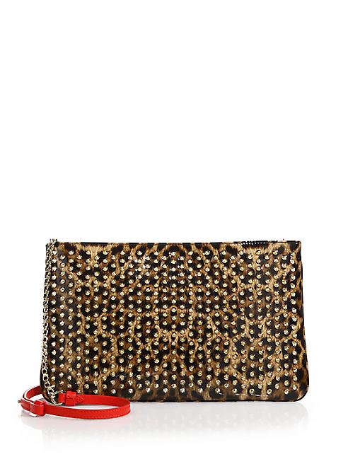 Christian Louboutin - Posh Leopard Print Leather Crossbody Bag