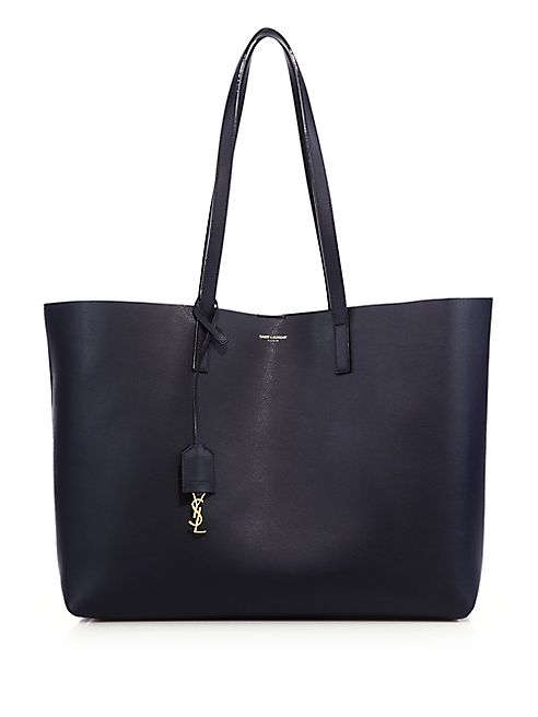 Saint Laurent - Large Leather Shopping Tote