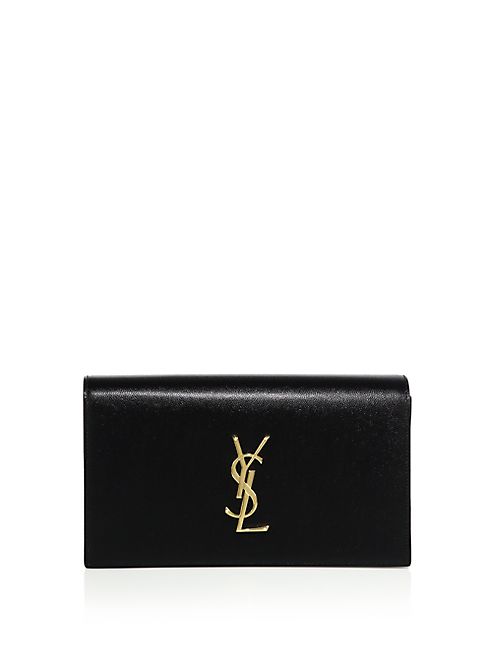 Saint Laurent - Small Monogram Leather Clutch