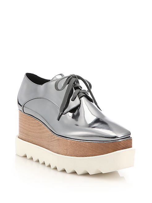 Stella McCartney - Elyse Metallic Platform Oxfords