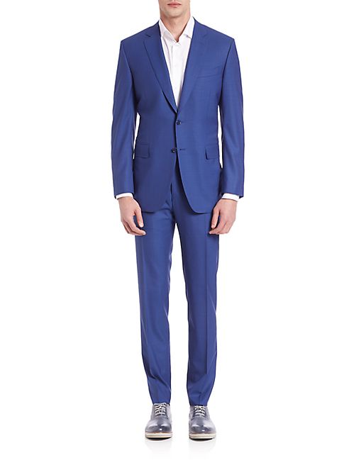 Canali - Micro-Striped Wool Suit