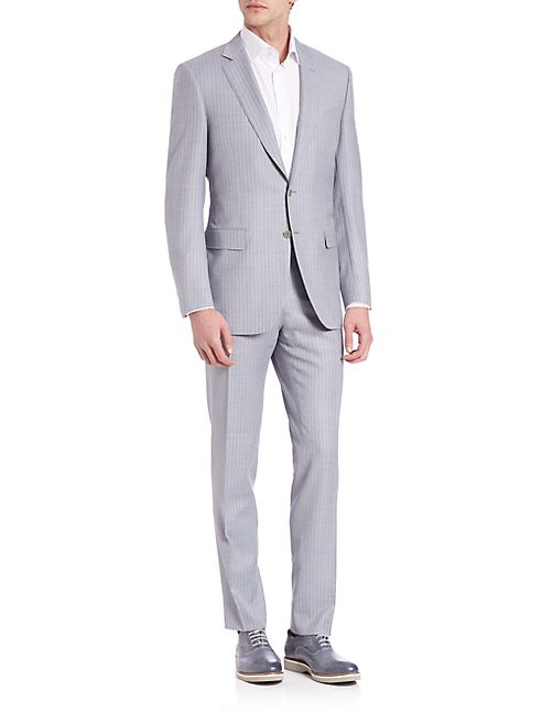 Canali - Pinstriped Wool Suit