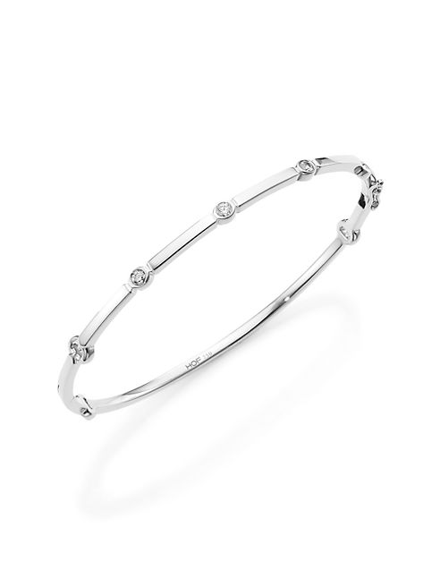 HEARTS ON FIRE - Copley Diamond & 18K White Gold Bangle