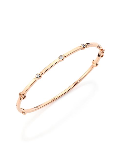 HEARTS ON FIRE - Copley Diamond & 18K Rose Gold Bangle