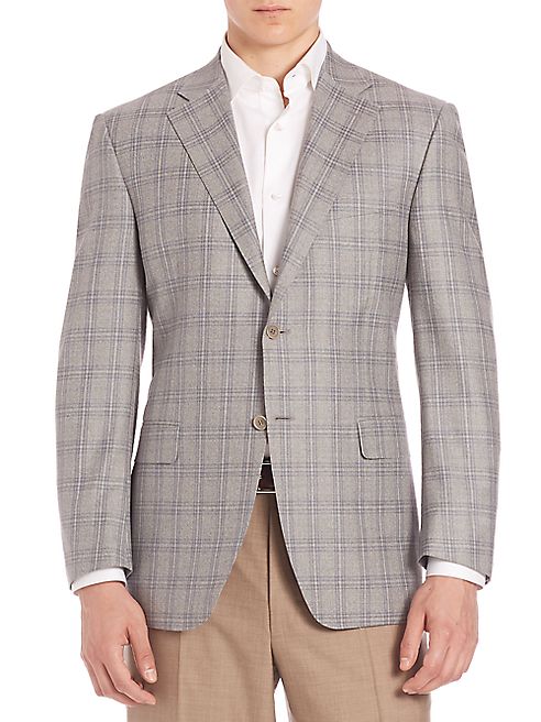 Canali - Windowpane Checked Wool Sportcoat