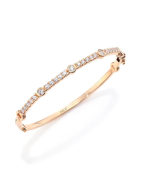 HEARTS ON FIRE - Copley Diamond & 18K Rose Gold Bangle