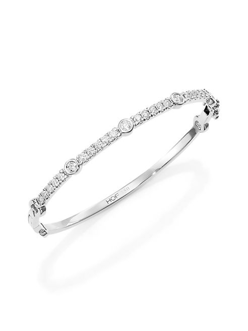 HEARTS ON FIRE - Copley Diamond & 18K White Gold Bangle