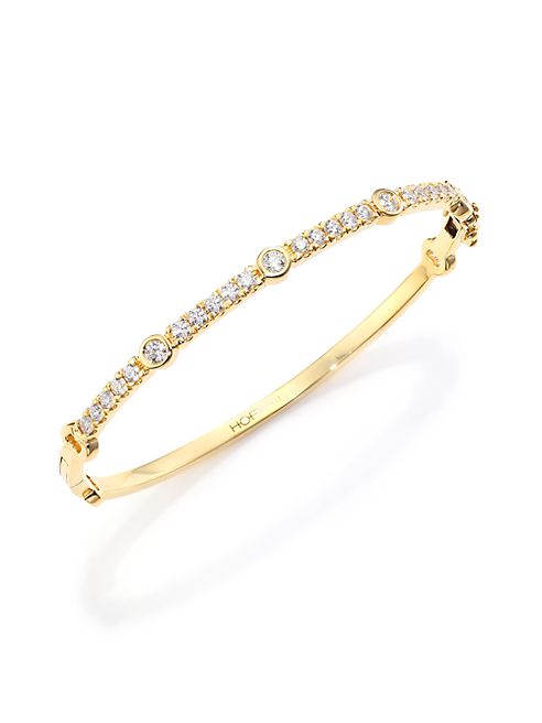 HEARTS ON FIRE - Copley Diamond & 18K Yellow Gold Bangle