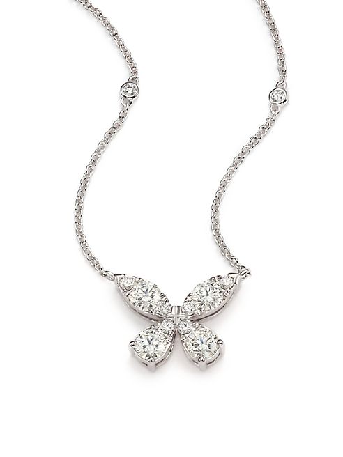 HEARTS ON FIRE - Aerial Diamond & 18K White Gold Necklace