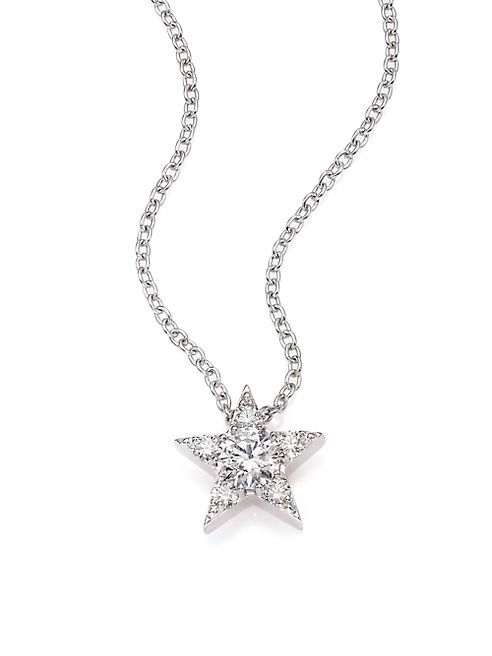 HEARTS ON FIRE - Illa Diamond & 18K White Gold Cluster Pendant Necklace