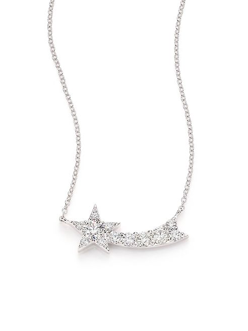 HEARTS ON FIRE - Illa Diamond & 18K White Gold Comet Pendant Necklace