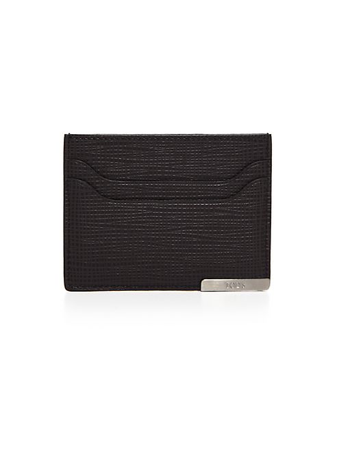 Tod's - Textured Leather Credit Card Case