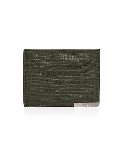 Tod's - Textured Leather Credit Card Case