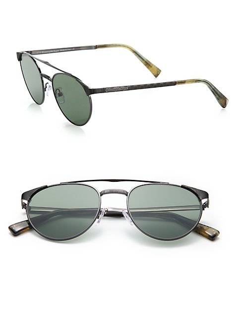 Ermenegildo Zegna - 52MM Metal Sunglasses