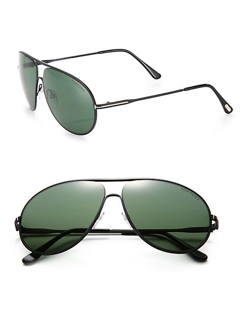 Tom Ford Eyewear - Metal 61mm Aviator Sunglasses