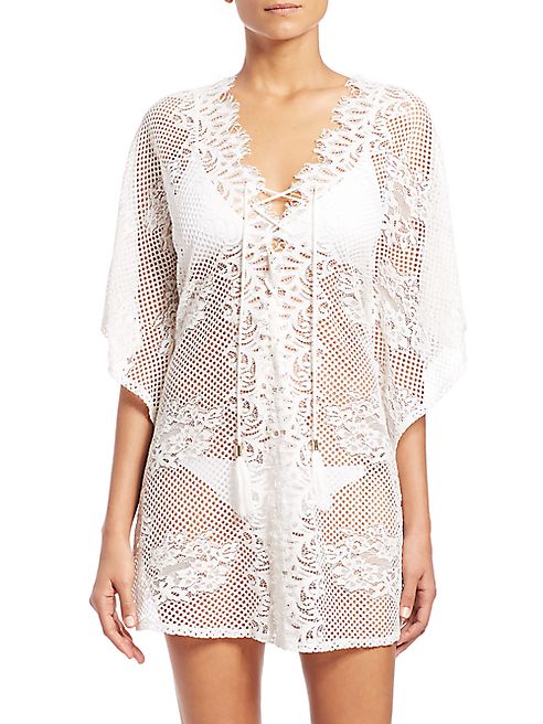 Melissa Odabash - Lace-Up Lace Caftan