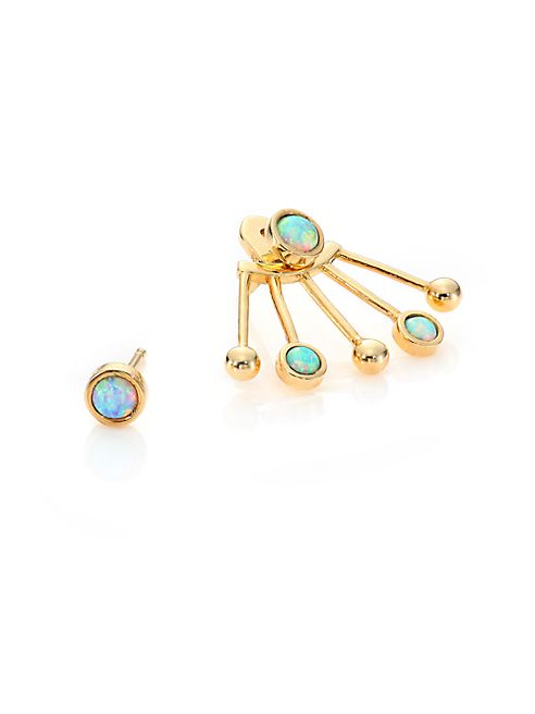 Tomtom - Modern Modular Opal Ear Jacket & Stud Earring Set