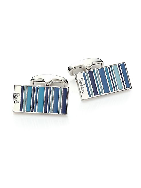 Paul Smith - Striped Cuff Links