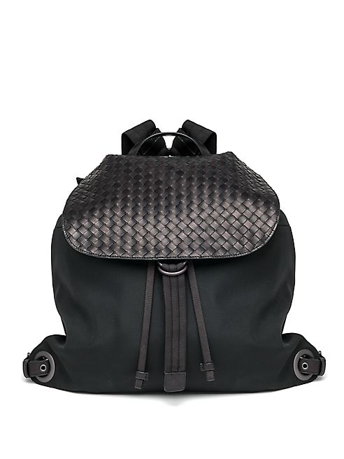 Bottega Veneta - Woven Flap Backpack