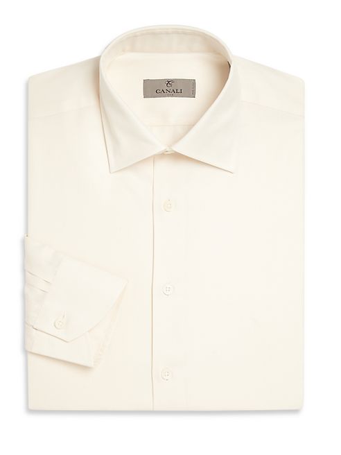 Canali - Modern-Fit Solid Dress Shirt