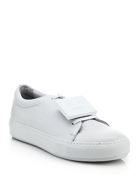 Acne Studios - Adrianna Leather Emoticon Sneakers