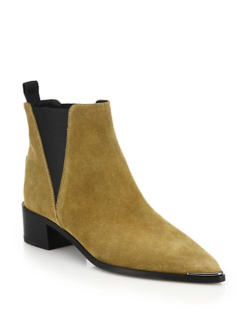 Acne Studios - Jensen Metal-Tip Suede Booties