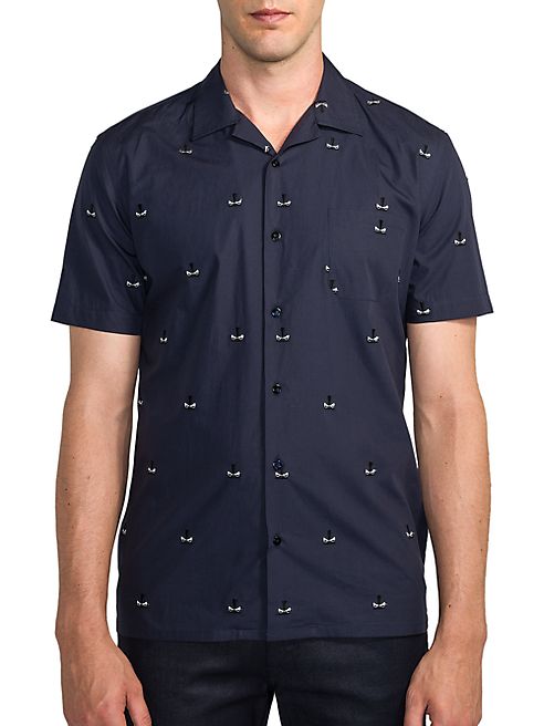 Fendi - Monster Print Button-Down Shirt