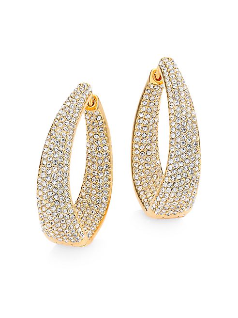 Adriana Orsini - Crystal Pavé Twist Hoop Earrings/1.25