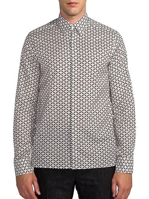 Fendi - Monster Eye Print Button-Down Shirt