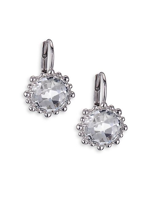 Anzie - Dew Drop Snowflake White Topaz Drop Earrings