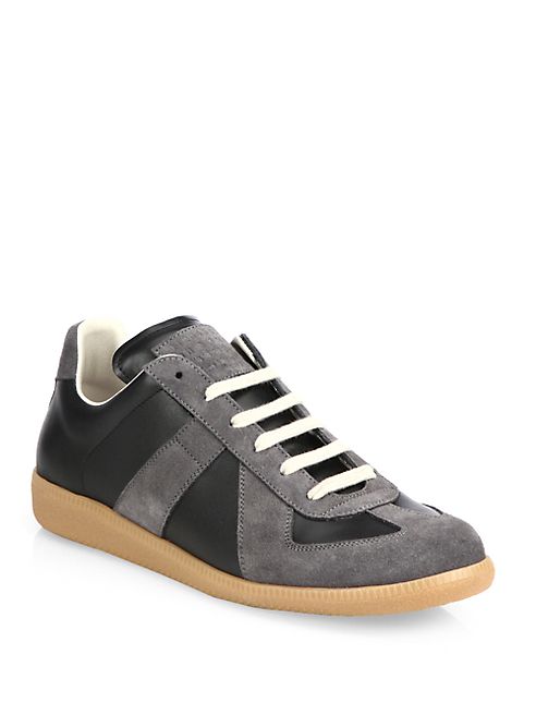 Maison Margiela - Two-Tone Replica Leather Sneakers