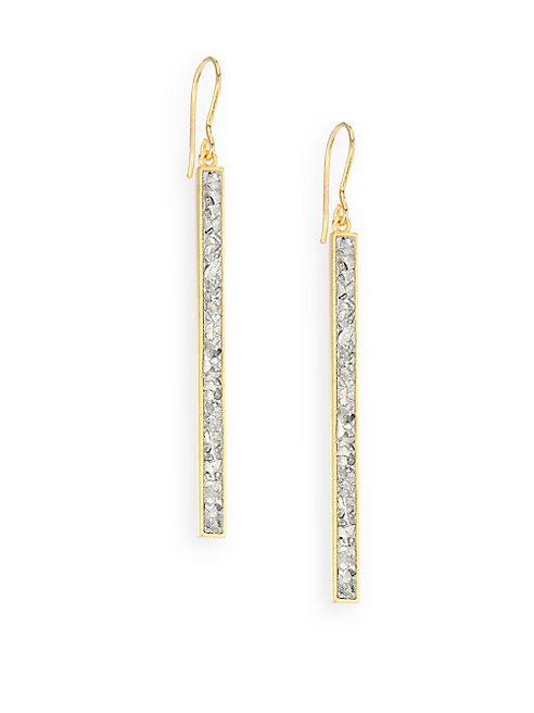 Shana Gulati - Jemma Miladi Sliced Raw Diamond Drop Earrings