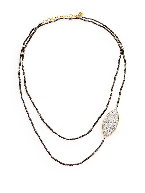 Shana Gulati - Banjara Sirsi Sliced Raw Diamond & Pyrite Necklace