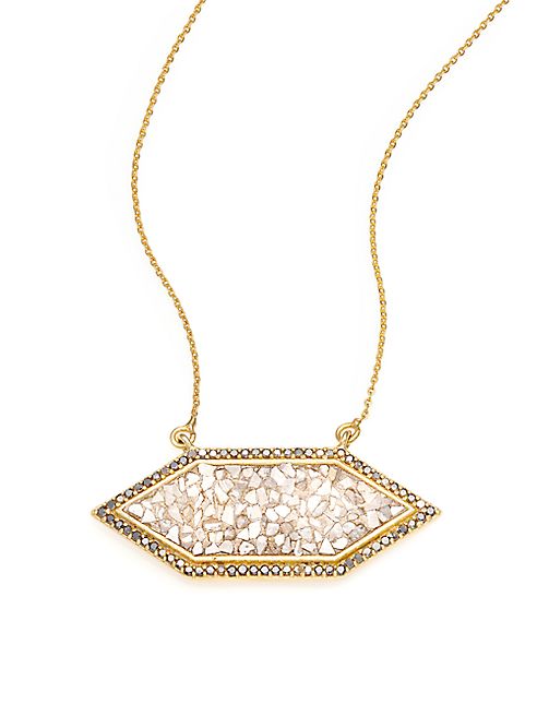 Shana Gulati - Charushila Shashi Black Diamond Pendant Necklace