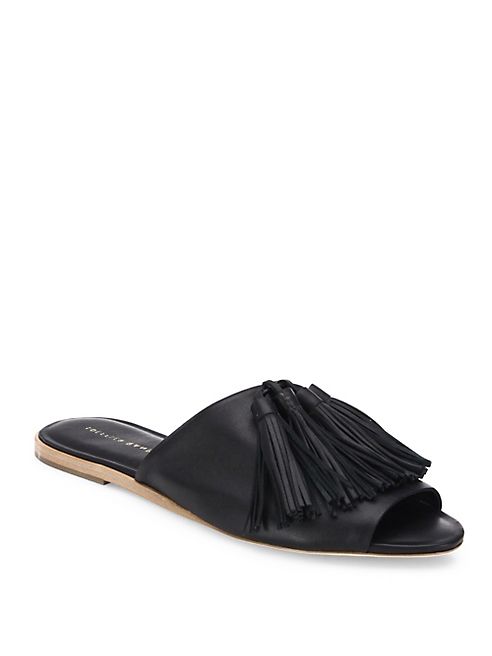 Loeffler Randall - Kiki Tassel Leather Slides