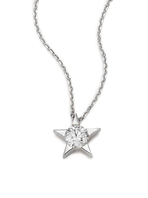 HEARTS ON FIRE - Illa Diamond & 18K White Gold Pendant Necklace