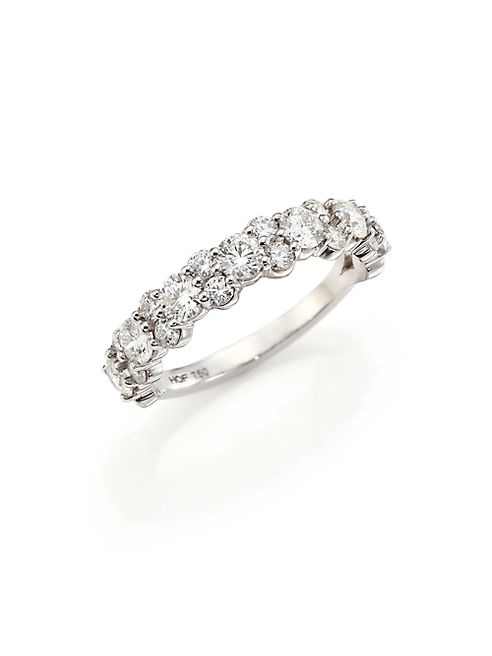 HEARTS ON FIRE - Gracious Diamond & 18K White Gold Ring