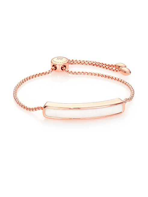 Monica Vinader - Baja Chalcedony & 18K Rose Gold Vermeil Bracelet