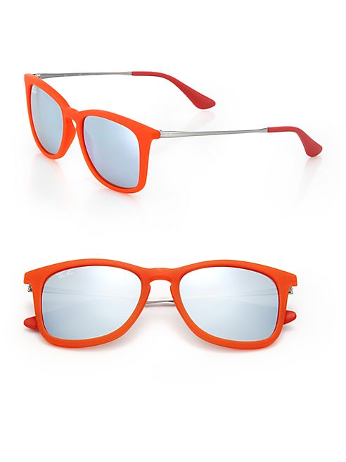 Ray-Ban - Junior Injected Mirrored Square Sunglasses