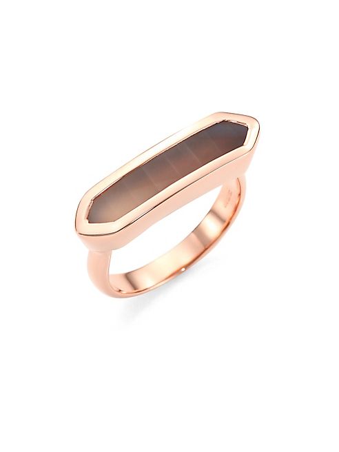 Monica Vinader - Baja Grey Agate Ring