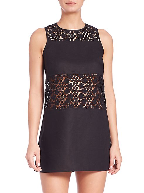 Tory Burch - Linen Crochet A-Line Dress