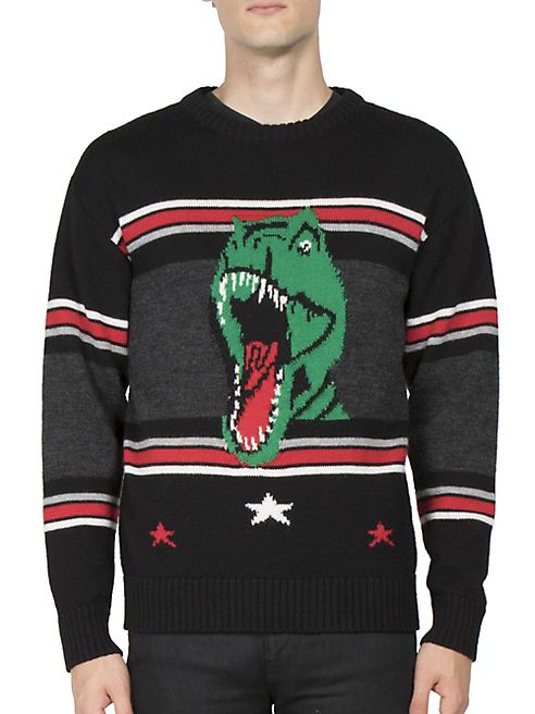 Saint Laurent - T-Rex Intarsia Wool Sweater