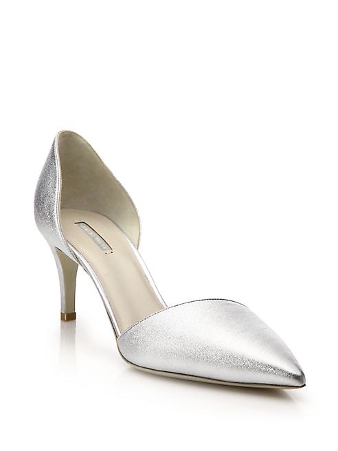 Giorgio Armani - Metallic Leather d'Orsay Pumps