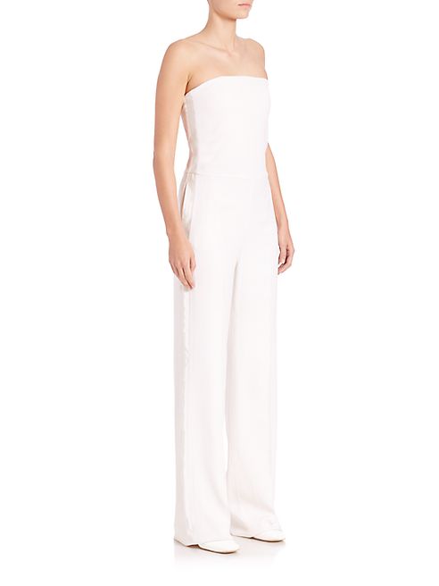 Stella McCartney - Strapless Tuxedo Jumpsuit