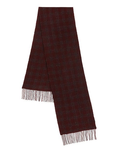 John Varvatos Star USA - Plaid Wool & Cashmere Scarf