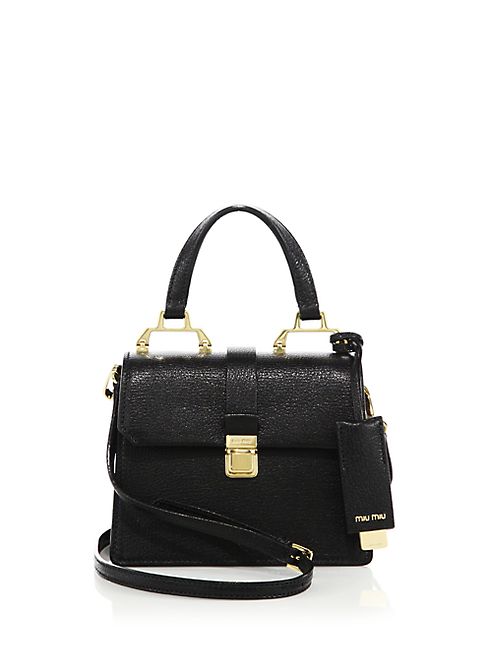 Miu Miu - Madras Mini Leather Satchel