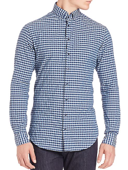 Giorgio Armani - Crushed Check Shirt