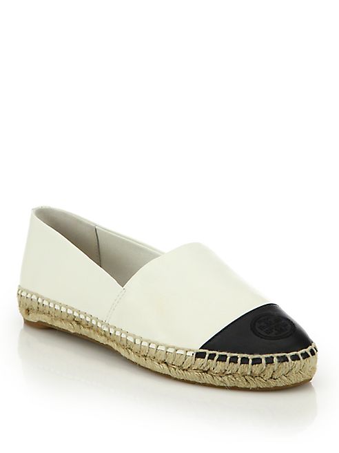 Tory Burch - Colorblock Leather Espadrille Flats