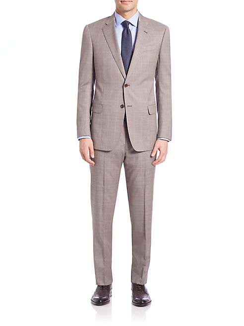 Armani Collezioni - Windowpane Wool Suit