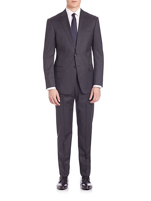 Armani Collezioni - Pinstriped Wool Suit